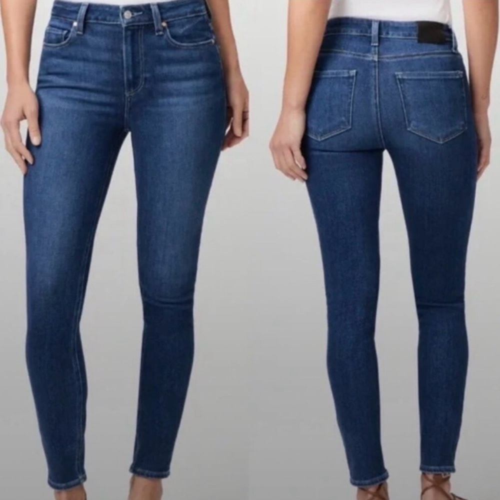 PAIGE Women's High Rise hoxton ankle skinny Jeans